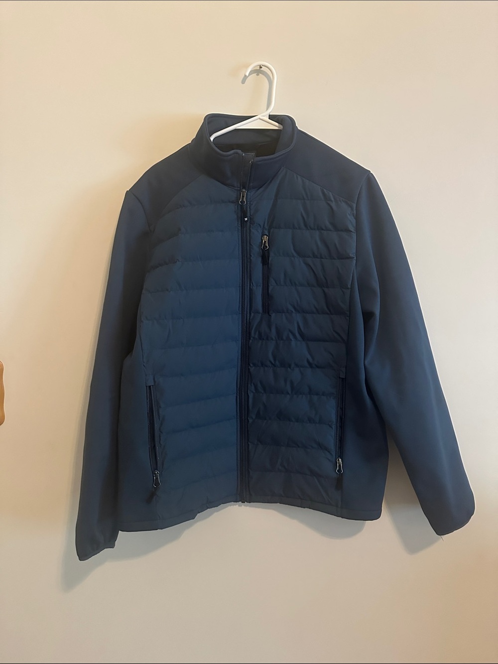 32 Degrees Men's peacock blue  Quilted Jacket